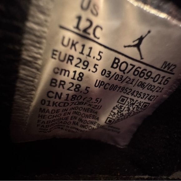 Nike Air Jordan 4 Retro “Red Thunder” Sneakers Toddler’s SZ 12 C - Picture 13 of 13